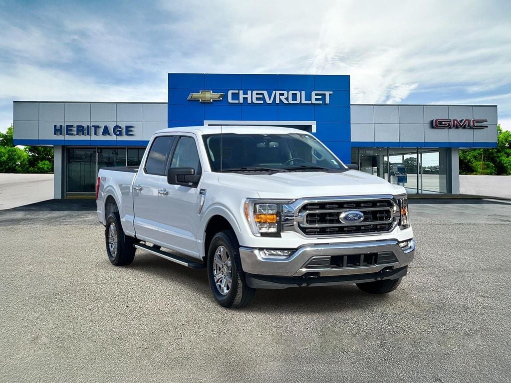 2023 Ford F-150 XLT in White — front three-quarter view