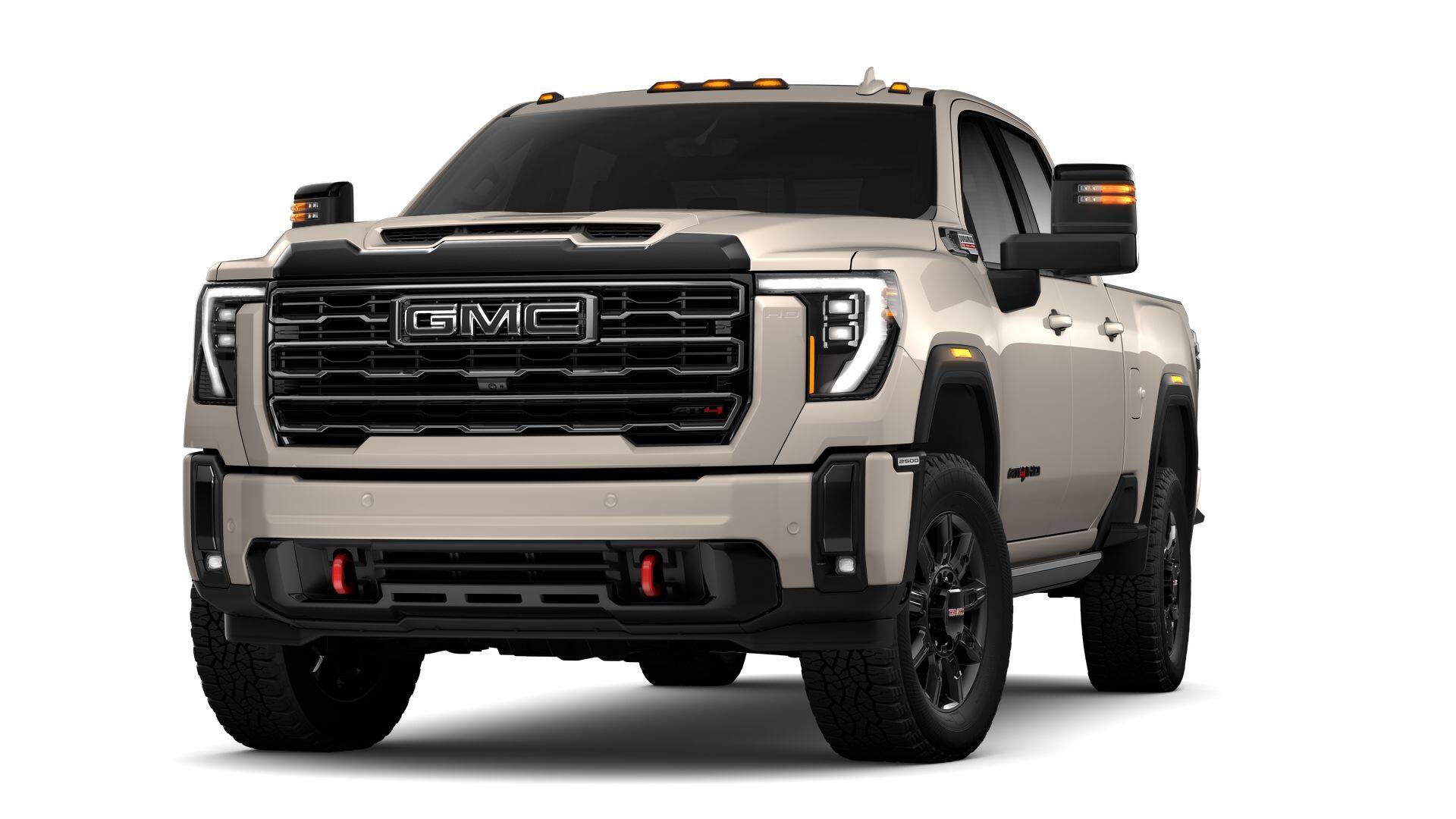 2026 GMC Sierra 2500 HD AT4 in Coastal Dune — front three-quarter view
