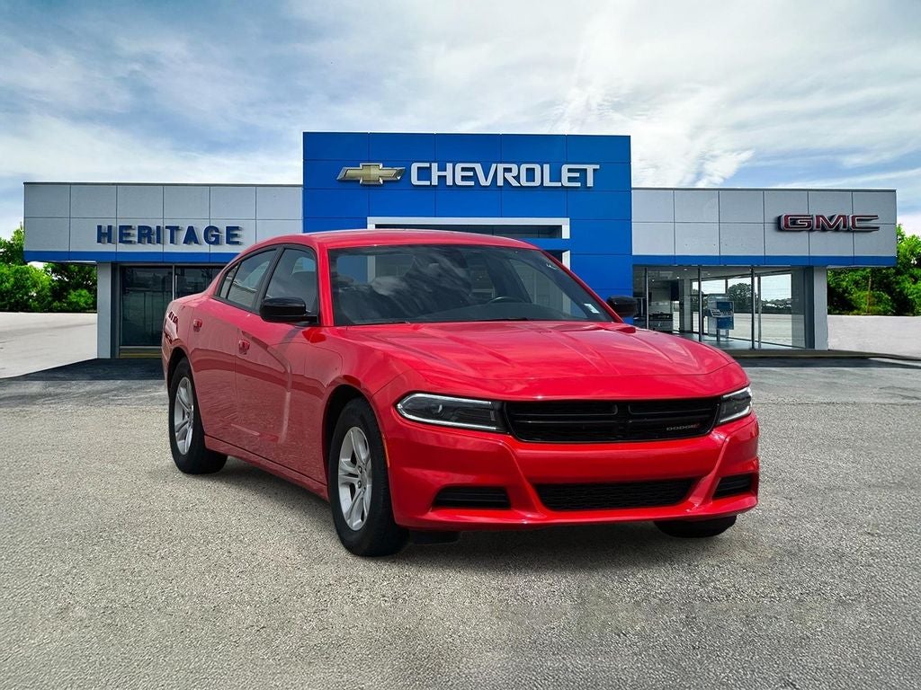 2023 Dodge Charger SXT in Red — front three-quarter view