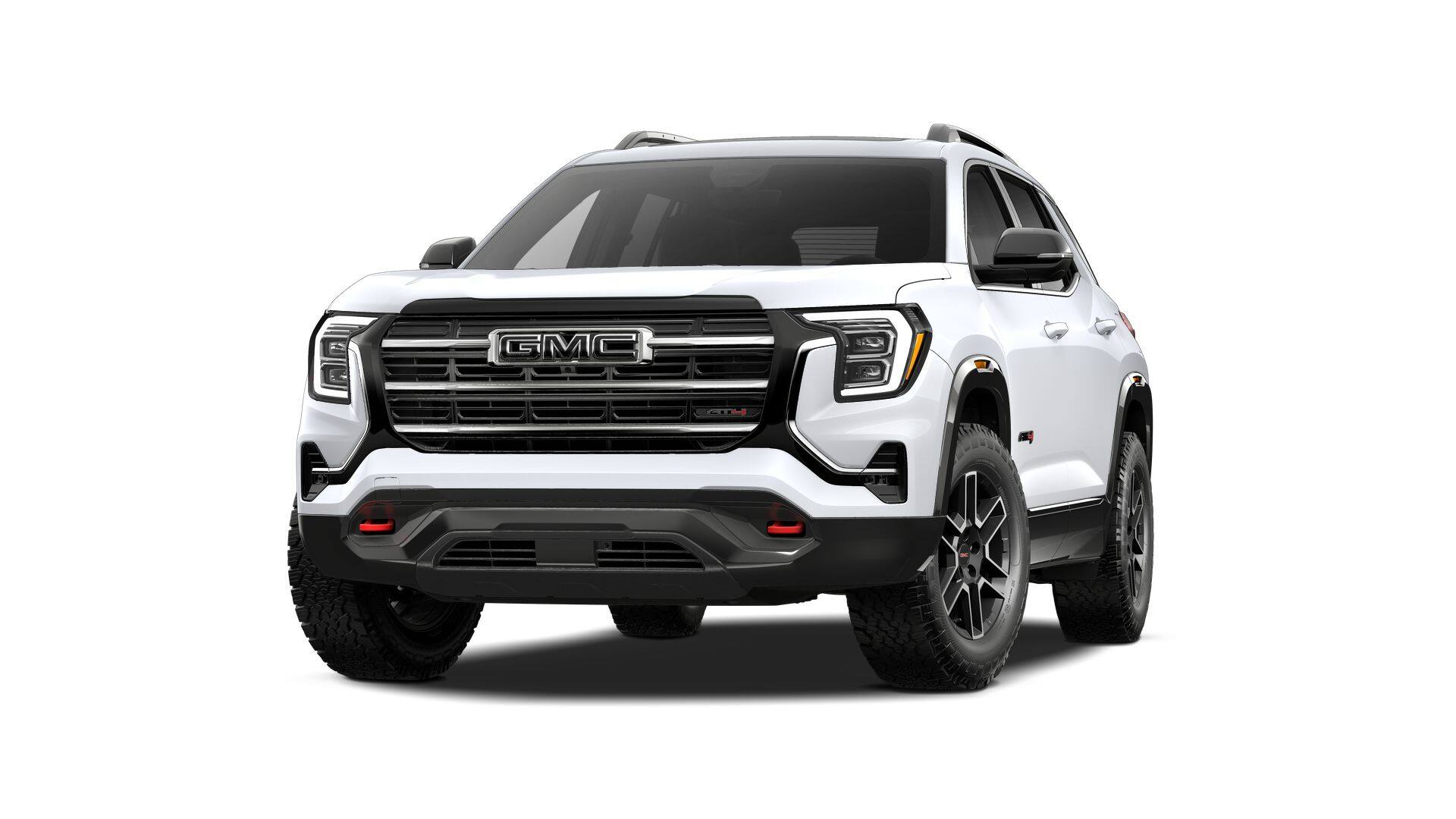 2027 GMC Terrain AWD AT4 in Summit White — front three-quarter view