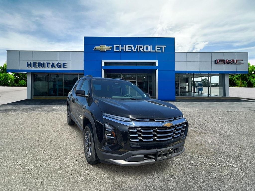 2025 Chevrolet Equinox LT in Mosaic Black Metallic — front three-quarter view